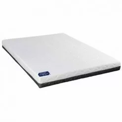 TERRE DE NUIT Matelas Mousse Haute Densité Tranquillité 90x180 - Blanc