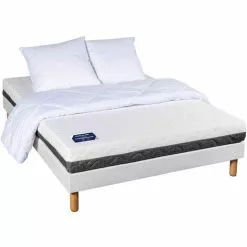 TERRE DE NUIT Matelas Mousse Haute Densité Tranquillité 90x180 - Blanc -Matelas Boutique 51210302 4