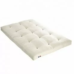 TERRE DE NUIT Matelas Futon écru En Coton 90x190 - Ecru