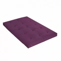 TERRE DE NUIT Matelas Futon Aubergine Coeur En Latex 160x200 - Violet