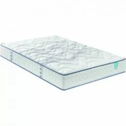 Matelas Merinos Ressorts Ensachés Mousse Mémoire MIMIC 140x200 - Blanc