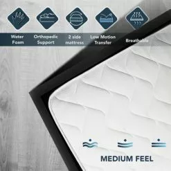 TANHK Matelas à Mémoire De Forme 100% Made In Italy | Orthopédique Fermetée Moyenne | Système Anti Points De Pression | Hypoallergénique, Anti Bactéries Et Acariens | Haute Respirabilité | Double 80 X 200 -Matelas Boutique 51321273 3