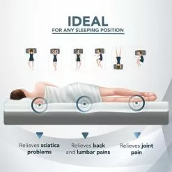 TANHK Matelas à Mémoire De Forme 100% Made In Italy | Orthopédique Fermetée Moyenne | Système Anti Points De Pression | Hypoallergénique, Anti Bactéries Et Acariens | Haute Respirabilité | Double 80 X 200 -Matelas Boutique 51321273 4