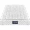 MERAX Matelas Latex 90 X 200 Cm En Ressorts Ensaches Avec Design 7 Zones De Confort, 25 Cm épaisseur