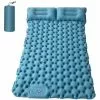 ASUPERMALL Double Matelas Gonflable De Camping Avec Oreiller, Matelas De Couchage Portable Et Impermeable, Bleu
