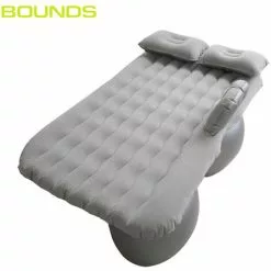 ASUPERMALL Lit De Voyage Gonflable Pour Voiture, Protection Secondaire Contre Les Chocs Absorbant Les Chocs, Bord Serré, Tissu Composite Anti-Mouillant, Gris