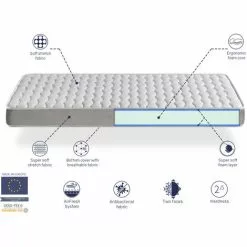 DREAMDI Pack Matelas 90X180 APOLO LIT ENFANT, Epaisseur 14 CM + 1 Oreiller A Memoire 90x35 + 1 Protege Matelas 90x180 -Matelas Boutique 54706944 3