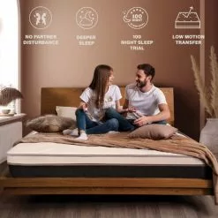 TANHK Matelas Simple 80x190 | Soutien Orthopédique Moyennement Rigide | Formule Hybride Memory Foam & Mousse D'Eau | Propriétés Auto-Modelantes | Respirant | Anti-Acarien & Antibactérien | Matelas 80 X 190 -Matelas Boutique 54927031 3