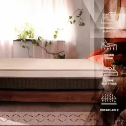 TANHK Matelas Simple 80x190 | Soutien Orthopédique Moyennement Rigide | Formule Hybride Memory Foam & Mousse D'Eau | Propriétés Auto-Modelantes | Respirant | Anti-Acarien & Antibactérien | Matelas 80 X 190 -Matelas Boutique 54927031 4