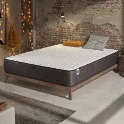 Matelas TITANIUM 140x190 Cm Mousse à Mémoire De Forme HD | Accueil Latex + HR | 7 Zones Grand Confort | NATURALEX | 20 Cm