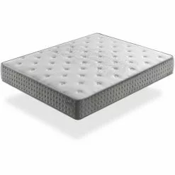 DORMALIT Matelas Ressorts Ensaches 90X180 SFERA, Epaisseur 25 CM, Multicouche, Antistress, Ergonomique Et Respirant. Fermete 3/5 Moyenne