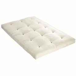 VENTE-UNIQUE.COM Futon 140 X 190 Cm - 100% COTON - SHIVA De DREAMEA - Ecru - Blanc -Matelas Boutique 55882549 3