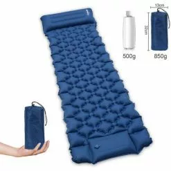 Randaco Tapis De Couchage Gonflable,Tapis De Camping Auto-gonflant,Tapis Pique Nique, Bleu Roi ,192x60x8.5cm - Bleu Roi