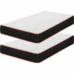 Matelas Soldes Boutique 3 IZTOSS Lot De 2 - Matelas 90x190cm - Épaisseur 16 Cm - Luxe Matelas Mémoire De Forme Pour Adulte Enfant - 7 Zones De Confort Mousse Mémoire Adaptative (Deux Matelas Mesurant 90x190x16cm)