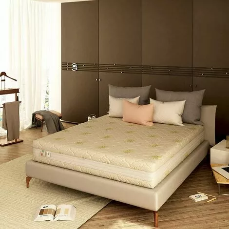 Baldiflex Matelas Mémoire De Forme Ergonomic 3 Couches Traitees, Revetement Regenerant En Tissu Aloe, Melodia 90x190 Cm 1 Baldiflex Matelas Mémoire De Forme Ergonomic 3 Couches Traitees, Revetement Regenerant En Tissu Aloe, Melodia 90x190 Cm