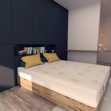 Baldiflex Matelas Mémoire De Forme 15+5 Cm Revetement Avec Revetement Aloe Vera 80x190 Cm 3 Baldiflex Matelas Mémoire De Forme 15+5 Cm Revetement Avec Revetement Aloe Vera 80x190 Cm – Image 3