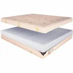 Baldiflex Matelas Latex Haute 18 Cm Latex 100% Avec Revetement Aloe Vera 70x200 Cm