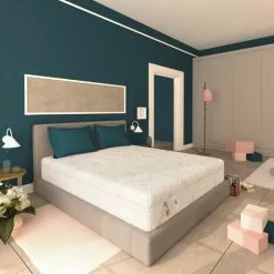 Baldiflex Matelas Hybride - 700 Ressorts Et Mousse à Mémoire De Forme - Mesure 90x200 Cm