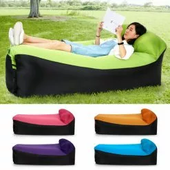 SUPERSELLER Chaise Longue Gonflable Lits D'air Portables Canapé De Couchage Canapé Pour Voyager Camping Plage Arrière-cour , Rose - Rose -Matelas Boutique 56806734 5