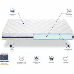 DREAMDI Matelas Mousse Respirante 90X190 HERMES, Epaisseur 11 CM, Dehoussable, Ergonomique Et Adaptable 5 DREAMDI Matelas Mousse Respirante 90X190 HERMES, Epaisseur 11 CM, Dehoussable, Ergonomique Et Adaptable -Matelas Boutique 57598762 3
