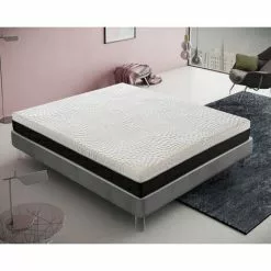ILOVESLEEP Matelas à Ressorts Ensachés, Mousse à Mémoire De Forme, Hauteur 25 Cm, Orthopédique, élastique Et Indéformable, 13 Zones De Confort 80x190