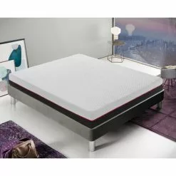 ILOVESLEEP Matelas Memory Foam 20 Cm De Haut - 2 Couches, Déhoussable 90x200