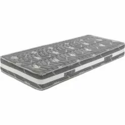 LITERIEJULIEN Matelas Orthopédique 120x190 X 22 Cm + Oreiller Mémoire - Ferme - Face Hiver Laine - Ame Poli Lattex Haute Densité - Hypoallergénique