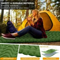 MONLY Tapis De Camping Ultraléger Avec Oreiller, Matelas Gonflable, Lit D'extérieur, Imperméable, Pour Randonnée Et Trekking -Matelas Boutique 59240854 4