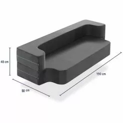 DORMALIT Matelas Lit Futon Kma-Lit Pliant 100x190 - Epaisseur 24 Cm Canape Lit - Matelas Lit