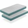 DREAMDI LOT X2 Matelas En Mousse Respirante 70X190 EKOZEN, Epaisseur 14 CM , Ergonomique Et Adaptable