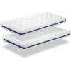 DREAMDI LOT X2 Matelas En Mousse Respirante 70X190 HERMES, Epaisseur 11 CM, Dehoussable, Ergonomique Et Adaptable