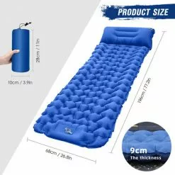 TANCYCO Tapis De Camping Léger Avec Oreiller Pneumatique Matelas Pneumatique Portable Matelas De Couchage Imperméable Pour Sac à Dos,Gris, -Matelas Boutique 59953150 3