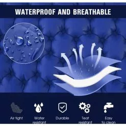 TANCYCO Matelas De Camping Pour 2 Personnes Avec Oreiller Pneumatique Matelas Pneumatique Portable Matelas De Couchage Imperméable Pour Sac à Dos,Bleu Clair, -Matelas Boutique 59953362 4