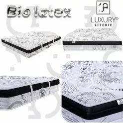 LUXURY LITERIE Matelas 90x190 Cm, Hauteur 26 Cm, Bio Latex, Latex, 10 Zones De Confort, Indépendance Du Couchage, Réversible, Haute Densité, Orthopédique 7 LUXURY LITERIE Matelas 90x190 Cm, Hauteur 26 Cm, Bio Latex, Latex, 10 Zones De Confort, Indépendance Du Couchage, Réversible, Haute Densité, Orthopédique -Matelas Boutique 61106058 4