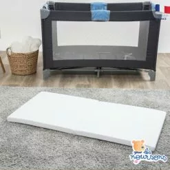 LES NOURSONS Matelas Pliant Bébé - 60x120cm - Matelas De Voyage - Déhoussable - Confortable - Garantie 2 Ans - Fabrication Française - Blanc -Matelas Boutique 61181828 3