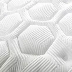 MARCKONFORT Matelas Black Memory 135x190 Cm à Mémoire De Forme Avec Ressots Ensachés, Fermeté Moyenne - BLANC -Matelas Boutique 61799294 4