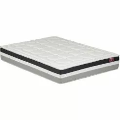 VENTE-UNIQUE.COM Matelas à Ressorts Ensachés 5 Zones Et Mémoire De Forme ép.28cm - 160 X 200 Cm - LOUBIO De DREAMEA