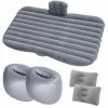 Deckon Matelas De Lit De Voiture à Air, Coussin De Matelas à Air, Siège De Voiture Multifonctionnel Avec Pompe à Air Et Oreiller, Grain Droit - Gris (jetée De Stockage)