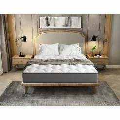 DEWINNER Matelas En Mousse Et Ressorts 140x190 , 20 Cm Épaisseur, Hypoallergénique, Soutien Optimal, Confort (140x190x20cm) - Blanc