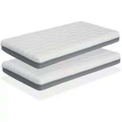 DORMALIT LOT X2 Matelas Mousse 70X190 KALA, Epaisseur 14 CM, Ergonomique Et Respirant