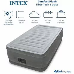 Matelas électrique 1 Personne Comfort Plush Intex -Matelas Boutique 6968942 5